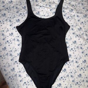 PINK Victoria's Secret Black One Piece swimsuit